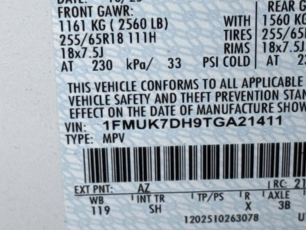 2026 White Metallic Ford Explorer Active RWD SUV