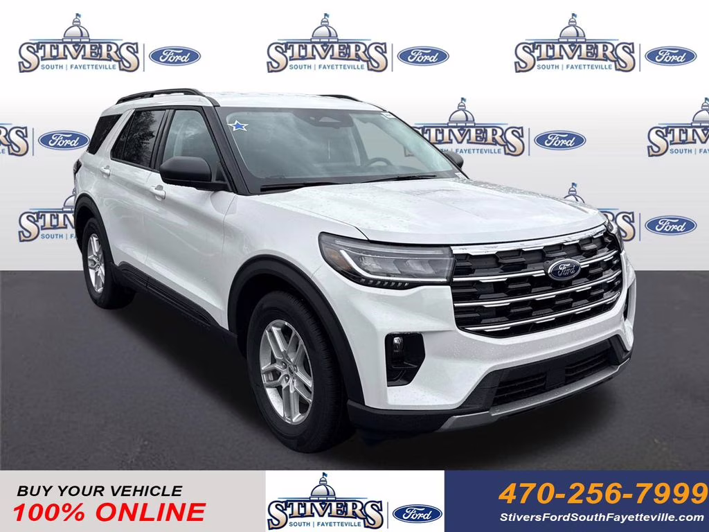 2026 White Metallic Ford Explorer Active RWD SUV