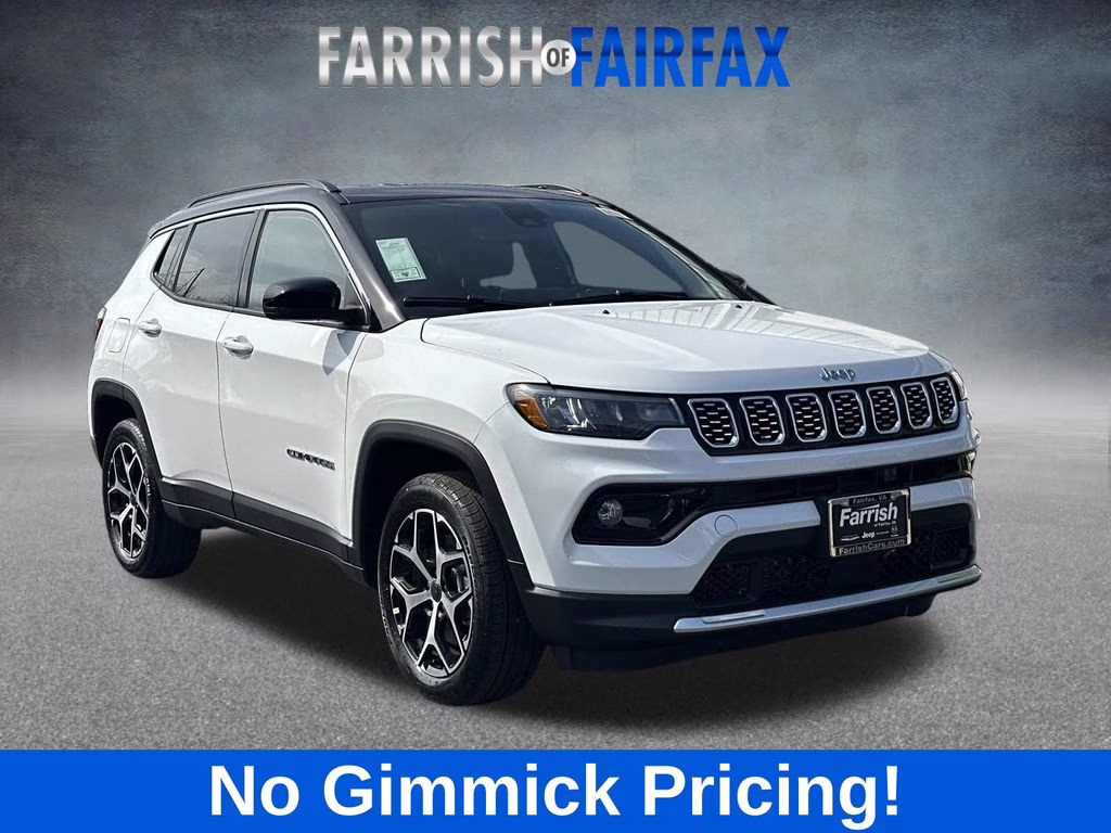 2026 Bright White Clearcoat Jeep Compass Limited 4X4 SUV