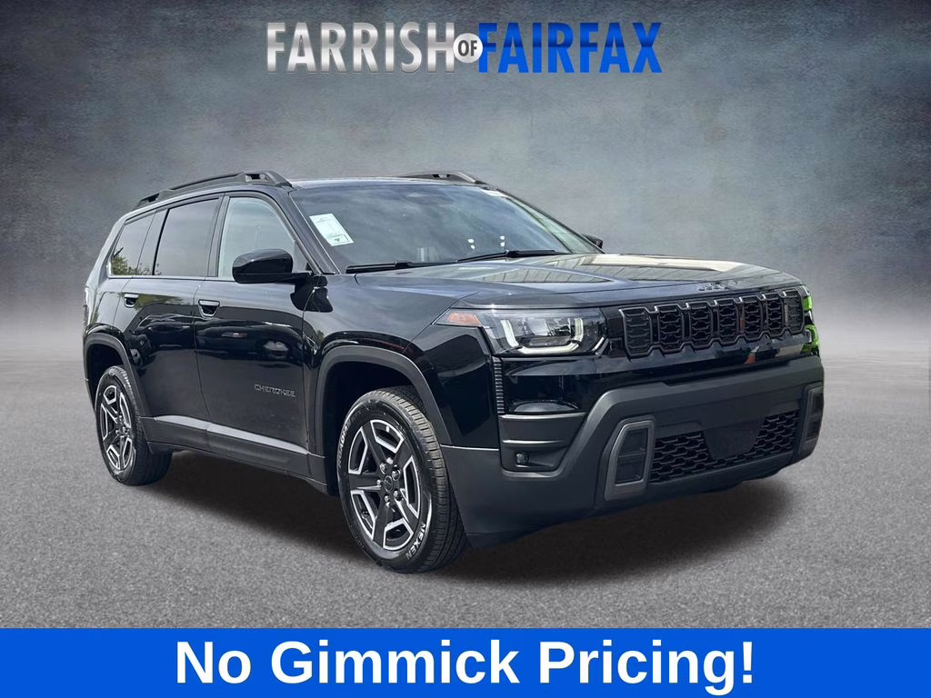 2026 Diamond Black Crystal Pearlcoat Jeep Cherokee Laredo 4X4 SUV