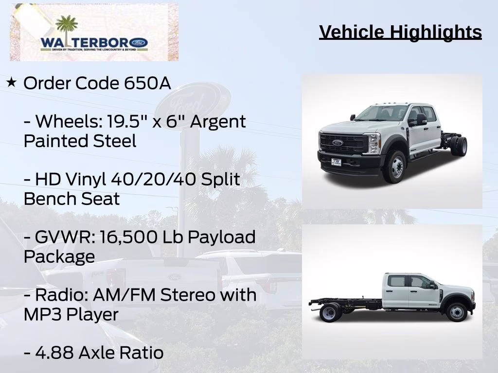 2026 Oxford White Ford Super Duty F-450 DRW XL RWD Chassis