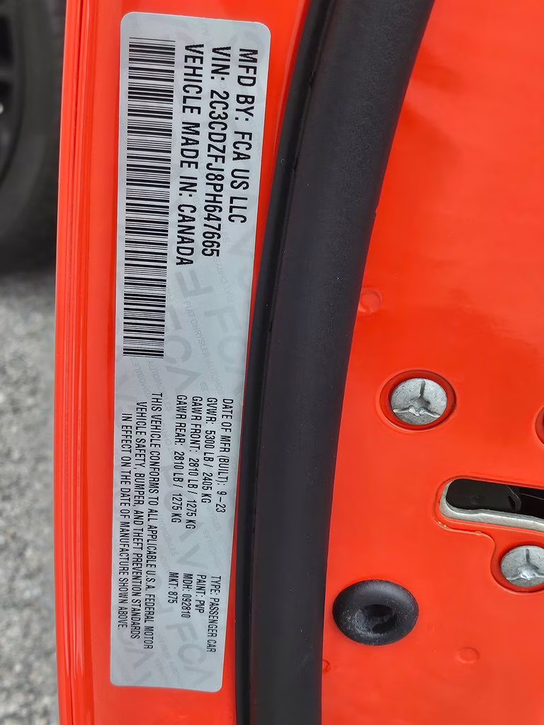 2023 Go Mango! Dodge Challenger R/T Scat Pack Widebody RWD Coupe