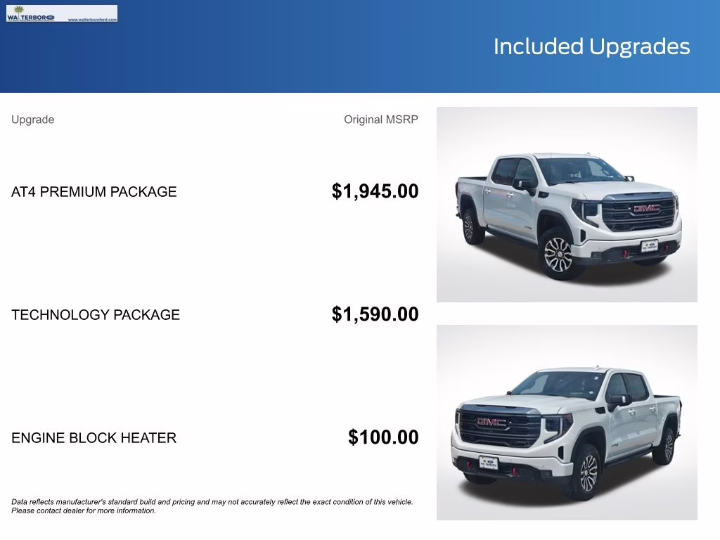 2023 Summit White GMC Sierra 1500 AT4 4X4 Truck