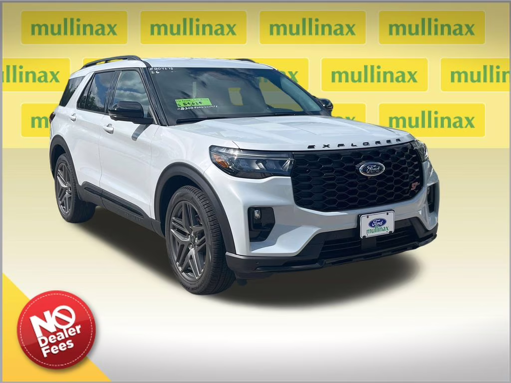 2026 White Metallic Ford Explorer ST 4X4 SUV