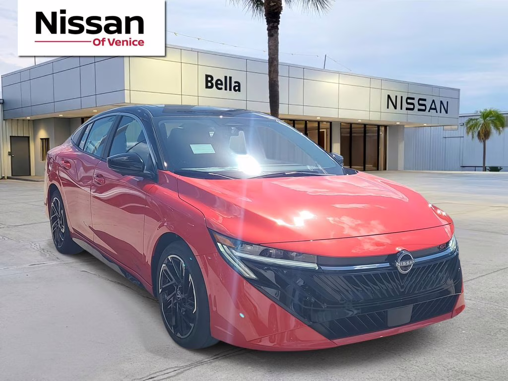 2026 Energetic Ember/Super Blk Nissan Sentra SR FWD Sedan