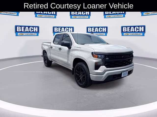 2026 White Sands Chevrolet Silverado 1500 Custom 4X4 Truck