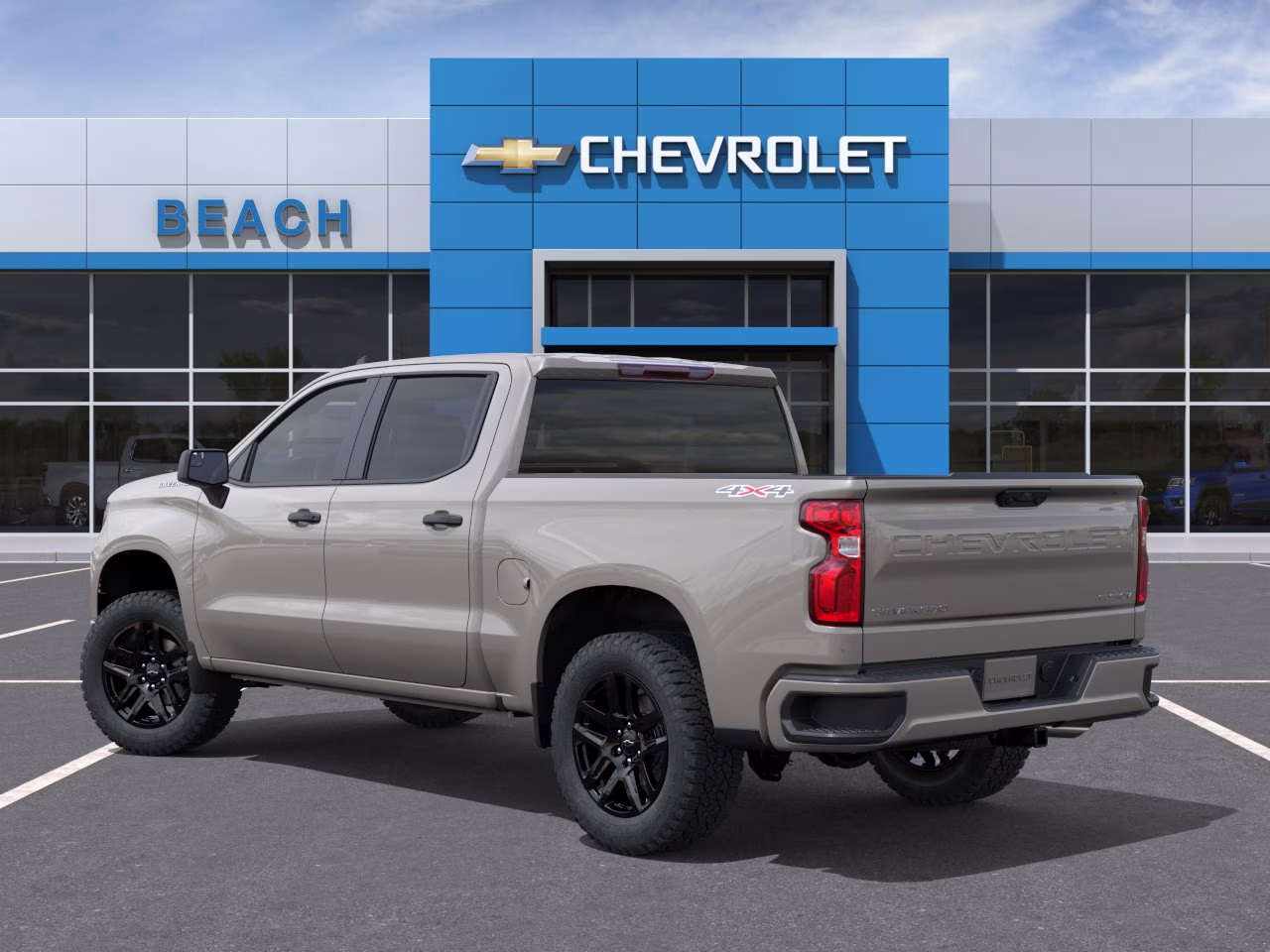 2026 White Sands Chevrolet Silverado 1500 Custom 4X4 Truck