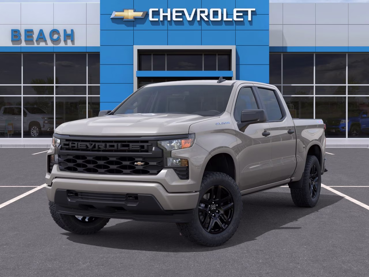 2026 White Sands Chevrolet Silverado 1500 Custom 4X4 Truck