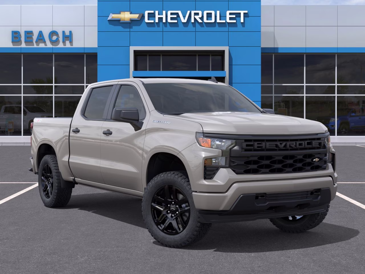 2026 White Sands Chevrolet Silverado 1500 Custom 4X4 Truck