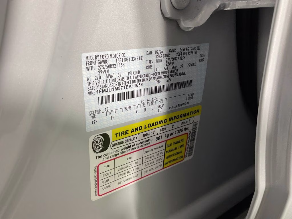 2026 Silver Metallic Ford Expedition Platinum 4X4 SUV
