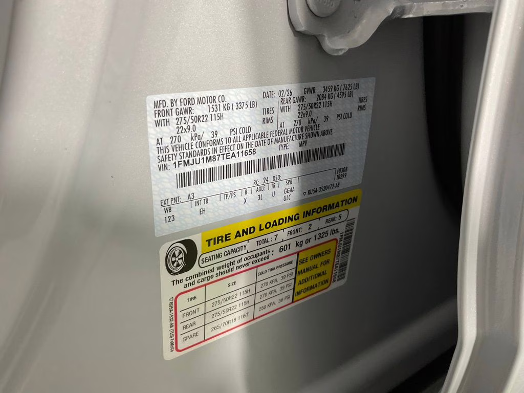 2026 Silver Metallic Ford Expedition Platinum 4X4 SUV