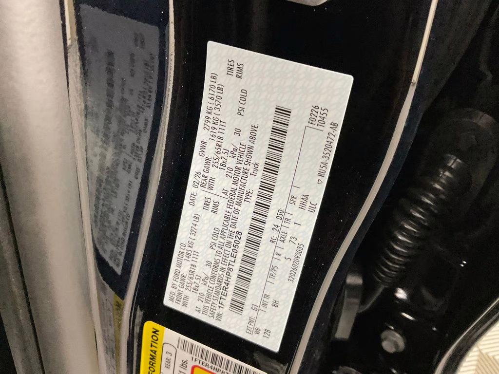 2026 Shadow Black Ford Ranger XLT 4X4 Truck