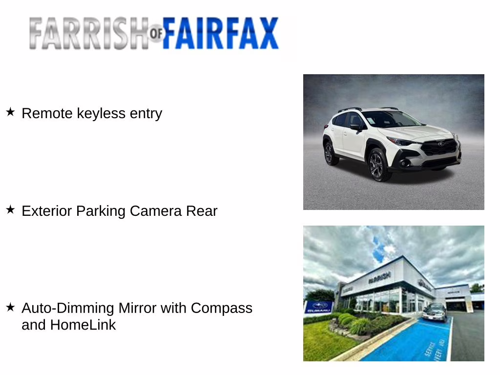 2026 Crystal White Pearl Subaru Crosstrek Premium AWD SUV