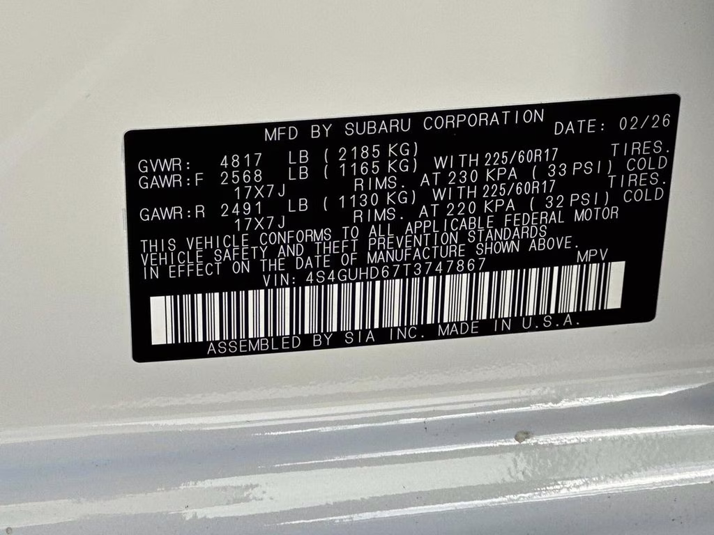 2026 Crystal White Pearl Subaru Crosstrek Premium AWD SUV