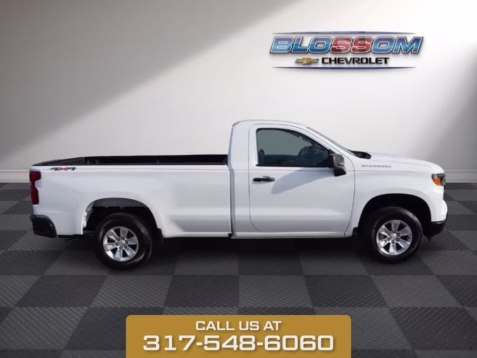 2026 Summit White Chevrolet Silverado 1500 WT 4X4 Truck