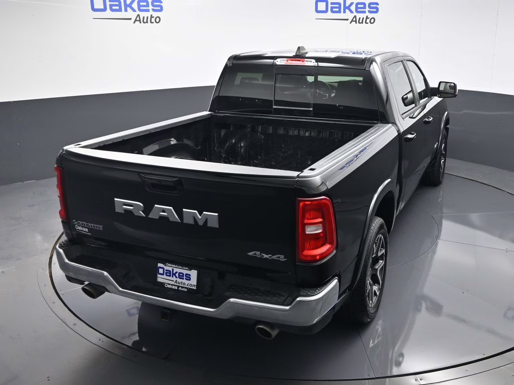 2025 Diamond Black Crystal Pearlcoat Ram 1500 Laramie 4X4 Truck