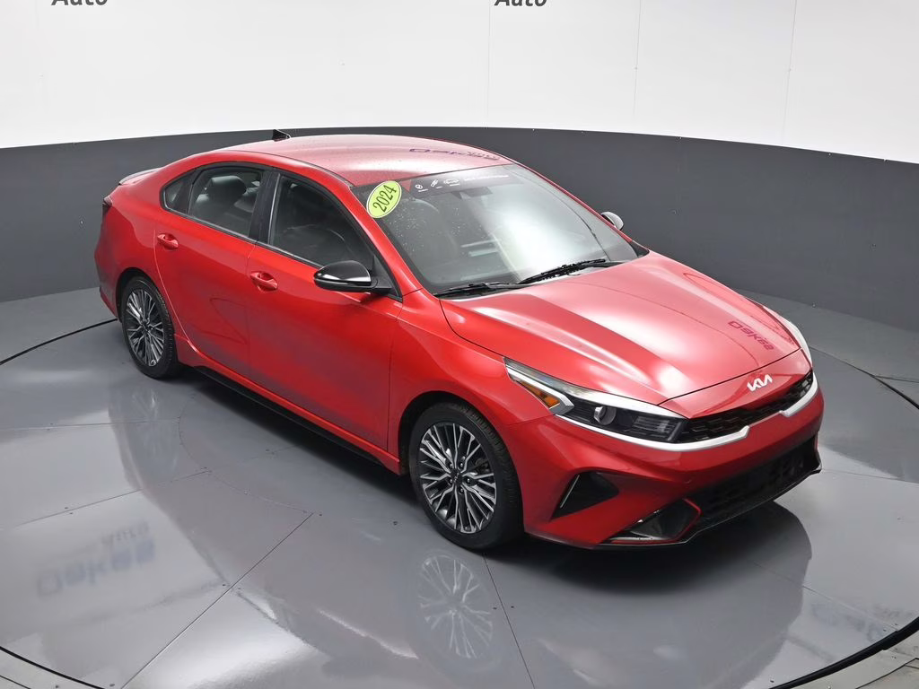 2024 Currant Red Kia Forte GT-Line FWD Sedan