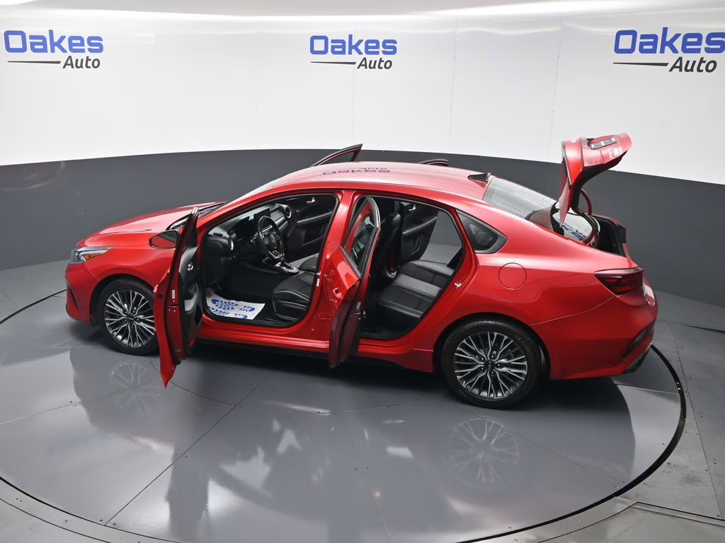 2024 Currant Red Kia Forte GT-Line FWD Sedan