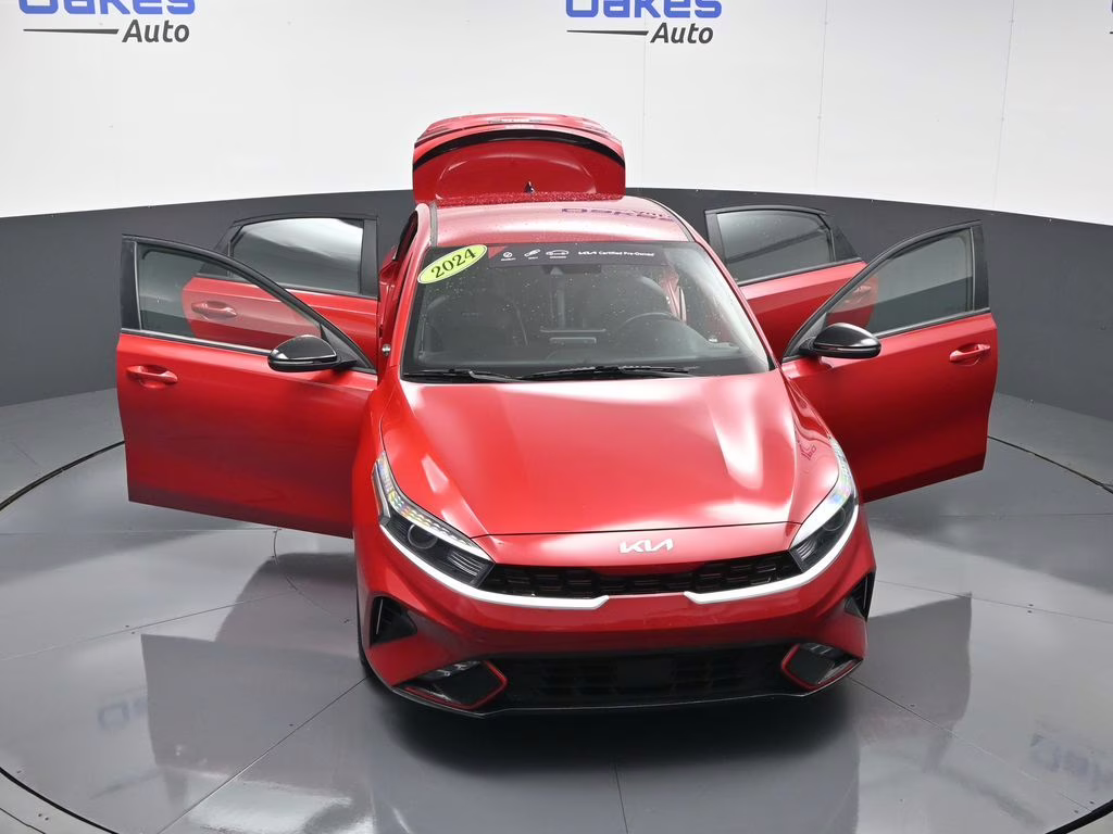 2024 Currant Red Kia Forte GT-Line FWD Sedan