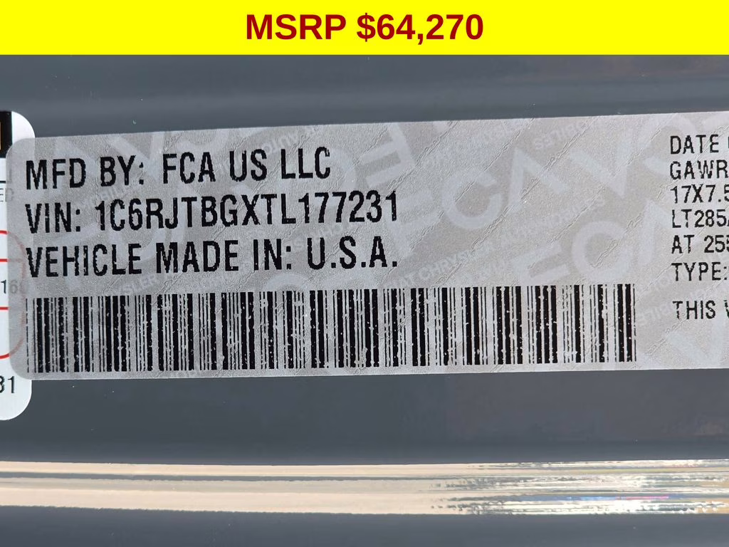 2026 Anvil Clearcoat Jeep Gladiator Rubicon 4X4 Truck