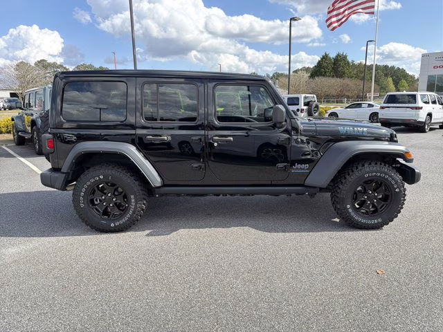 2023 Black Clearcoat Jeep Wrangler 4xe Willys 4xe 4X4 Convertible