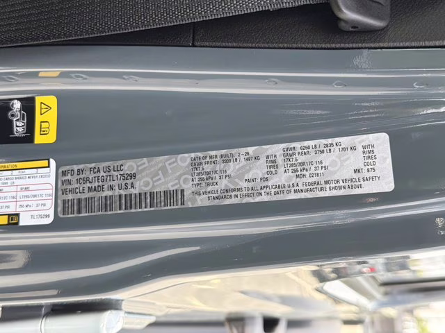 2026 Anvil Clearcoat Jeep Gladiator Mojave 4X4 Truck