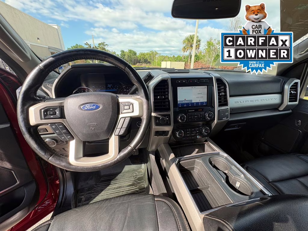 2021 Red Metallic Ford Super Duty F-350 SRW Lariat 4X4 Truck