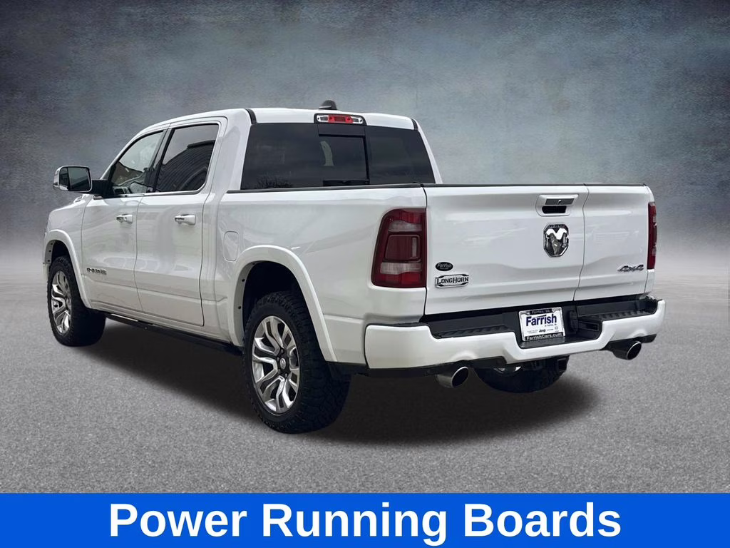 2020 Bright White Clearcoat Ram 1500 Laramie Longhorn 4X4 Truck
