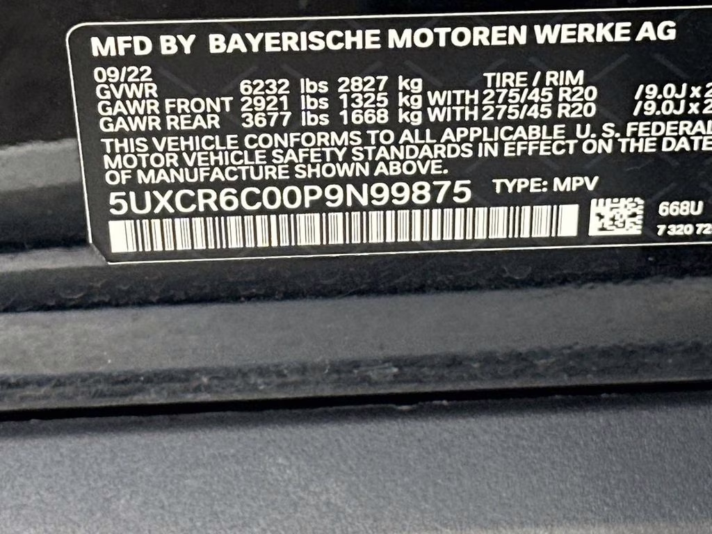 2023 Jet Black BMW X5 xDrive40i AWD SUV