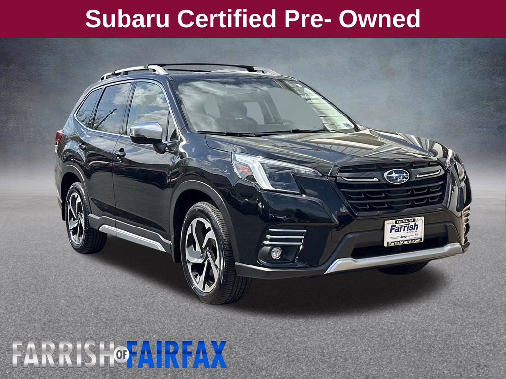 2023 Crystal Black Silica Subaru Forester Touring AWD SUV