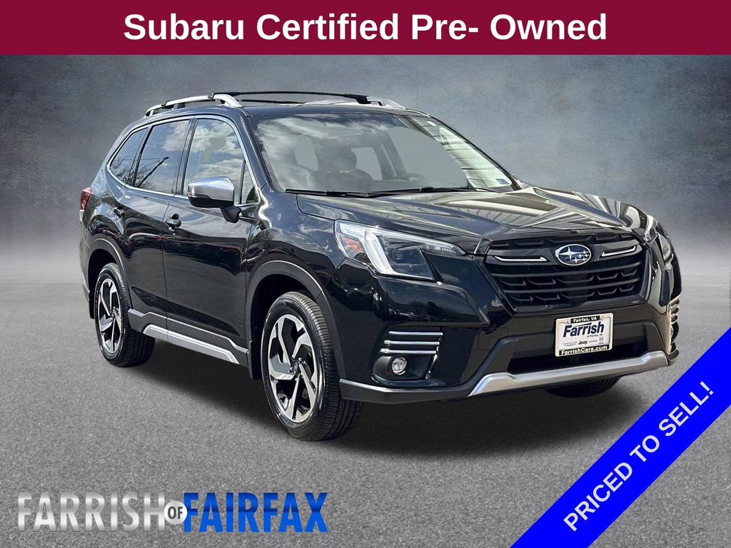 2023 Crystal Black Silica Subaru Forester Touring AWD SUV