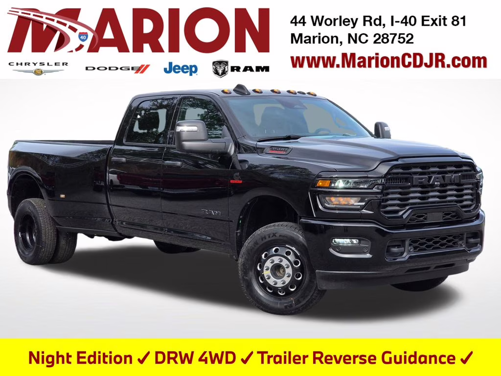 2026 Diamond Black Crystal Pearlcoat Ram 3500 Big Horn 4X4 Truck