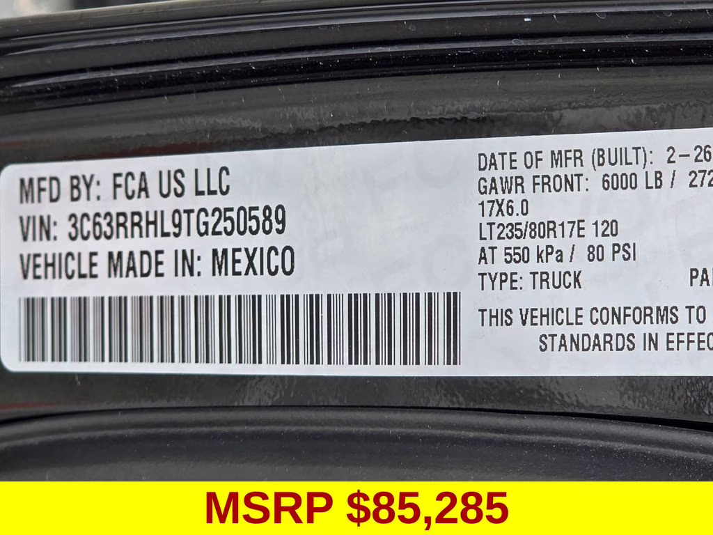 2026 Diamond Black Crystal Pearlcoat Ram 3500 Big Horn 4X4 Truck