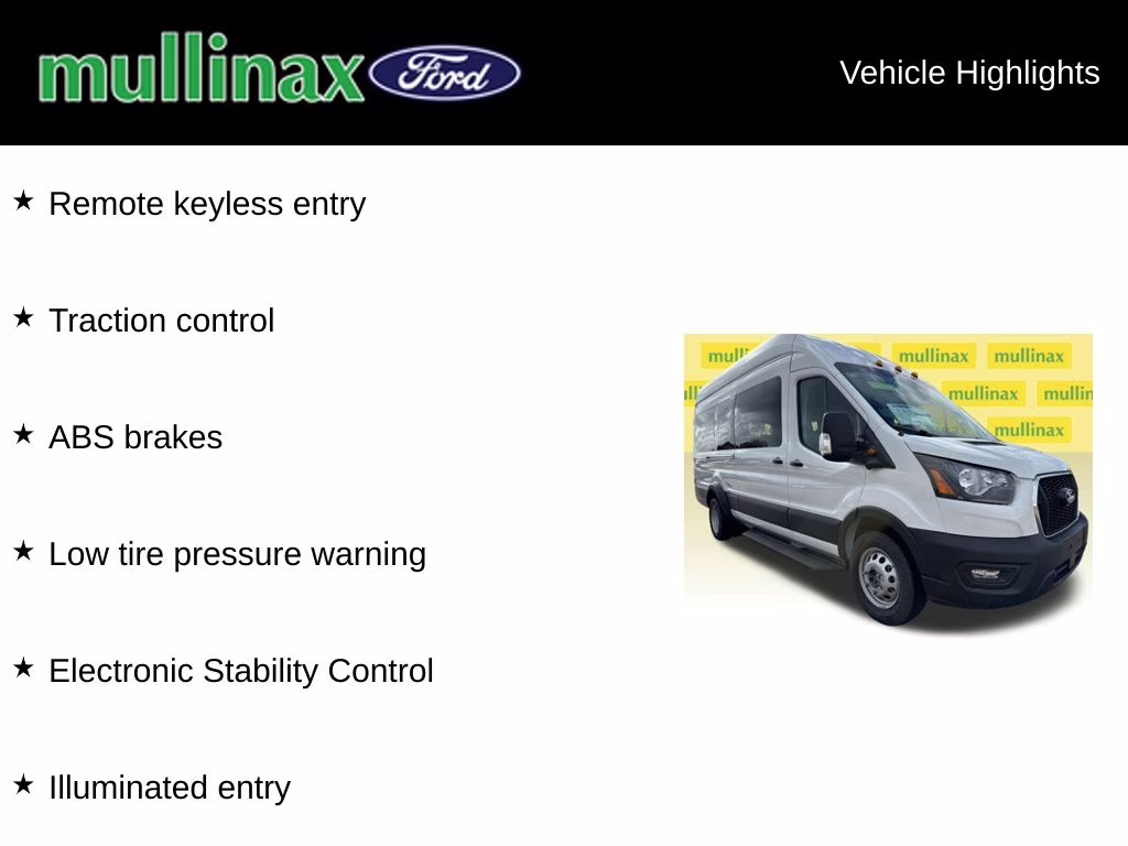 2026 Oxford White Ford Transit-350 XL RWD Crossover