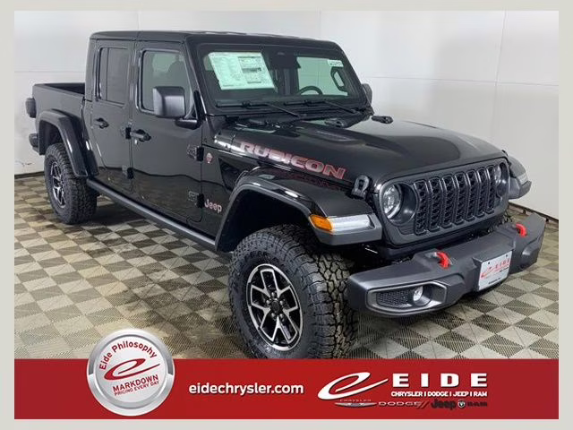 2026 Black Clearcoat Jeep Gladiator Rubicon 4X4 Truck