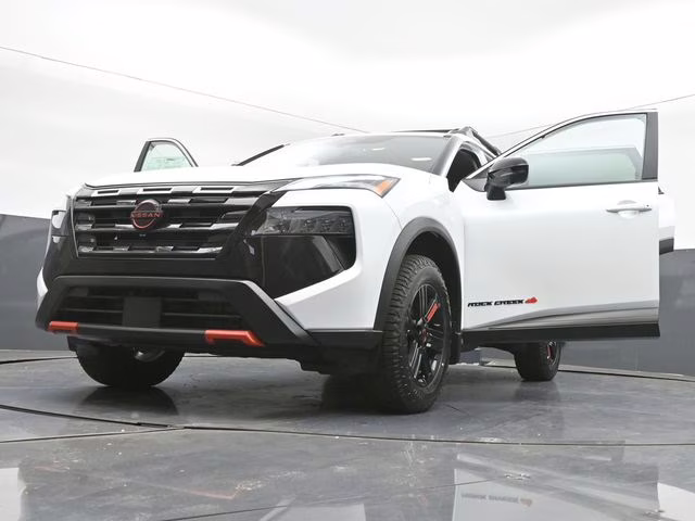 2026 Everest White Pearl Tricoat Nissan Rogue Rock Creek AWD SUV
