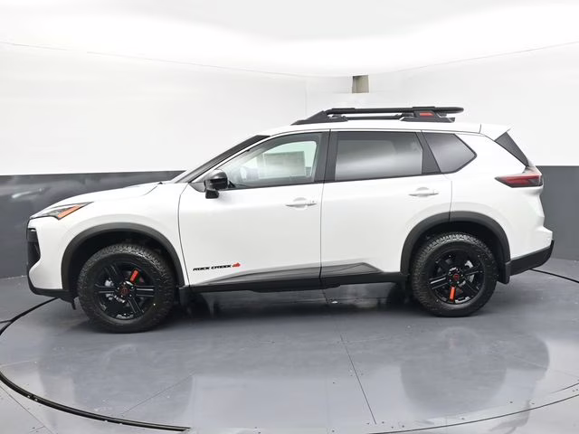 2026 Everest White Pearl Tricoat Nissan Rogue Rock Creek AWD SUV