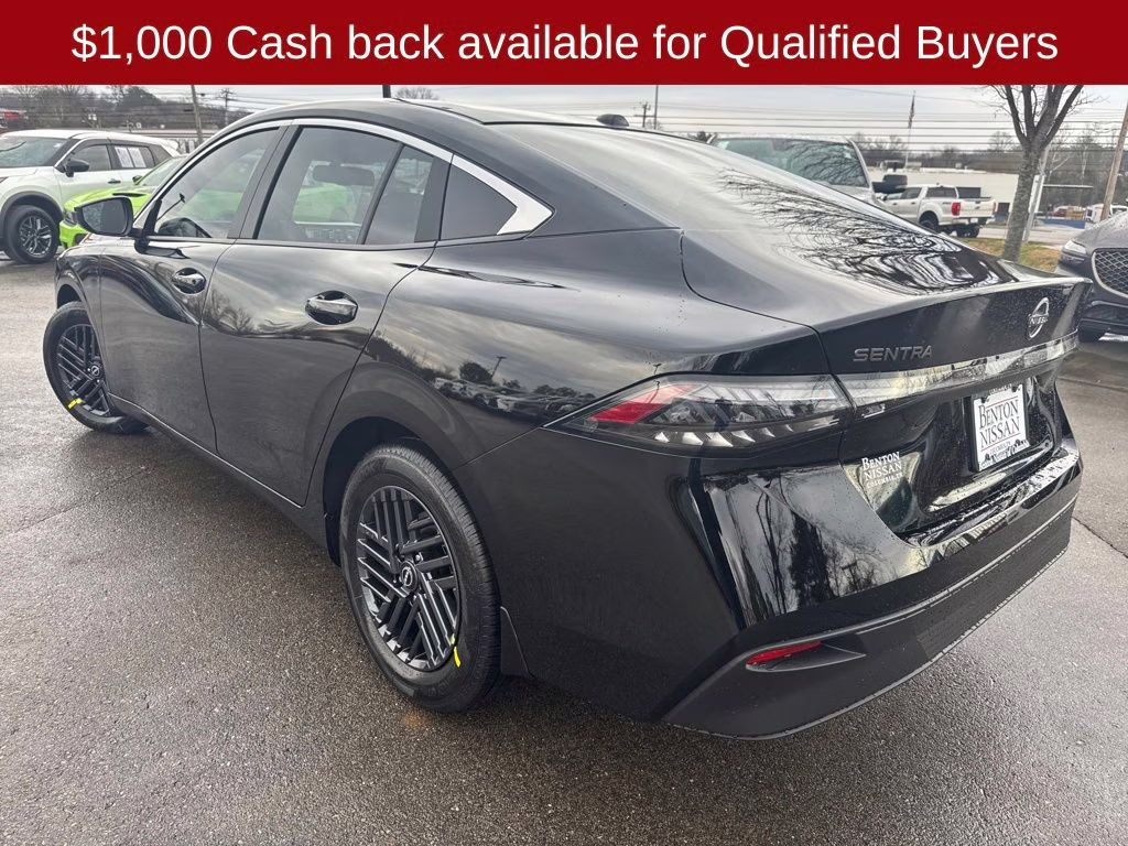 2026 Super Black Nissan Sentra SV FWD Sedan