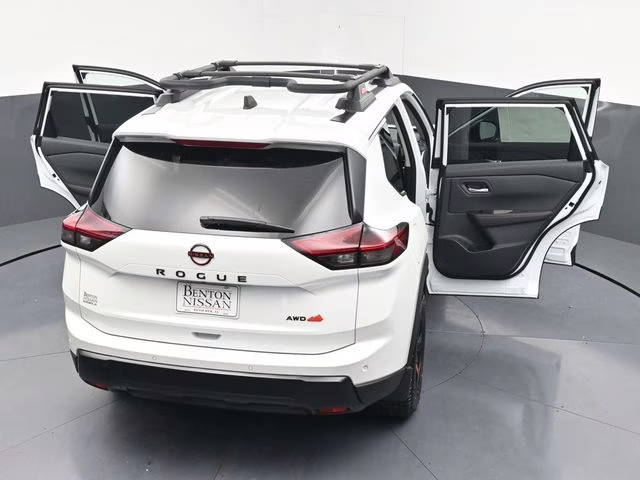2026 Everest White Pearl Tricoat Nissan Rogue Rock Creek AWD SUV