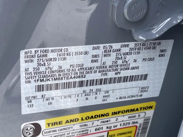 2026 Glacier Gray Metallic Tri-Coat Ford Expedition Max Platinum 4X4 SUV