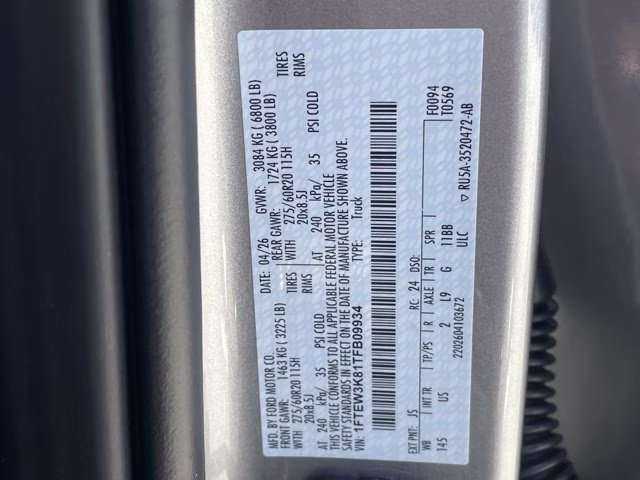 2026 Iconic Silver Metallic Ford F-150 XLT RWD Truck