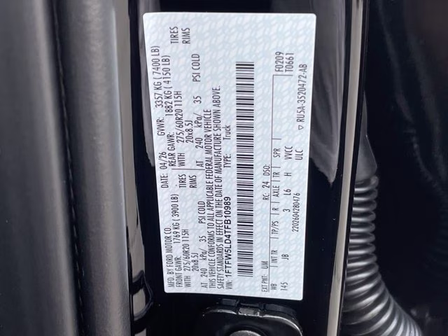 2026 Agate Black Metallic Ford F-150 LARIAT 4X4 Truck