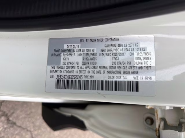 2016 Crystal White Pearl Mica Mazda CX-5 Touring AWD SUV