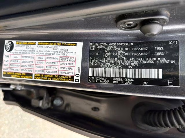 2016 Magnetic Gray Metallic Toyota 4Runner SR5 4X4 SUV