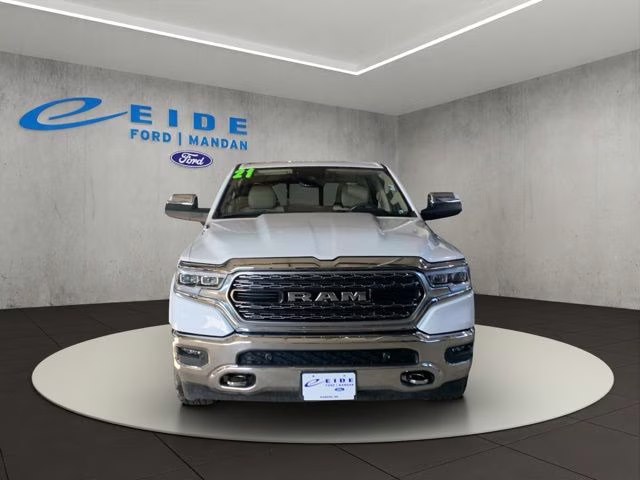 2021 Ivory White Tri-Coat Pearlcoat Ram 1500 Limited 4X4 Truck