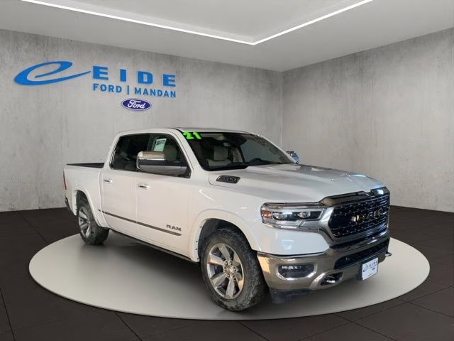 2021 Ivory White Tri-Coat Pearlcoat Ram 1500 Limited 4X4 Truck