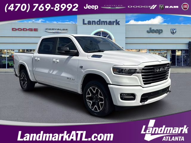 2026 Bright White Clearcoat Ram 1500 Laramie 4X4 Truck
