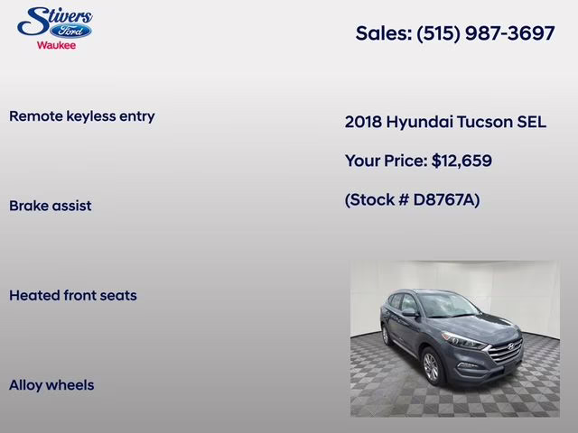 2018 Coliseum Gray Hyundai Tucson SEL AWD SUV