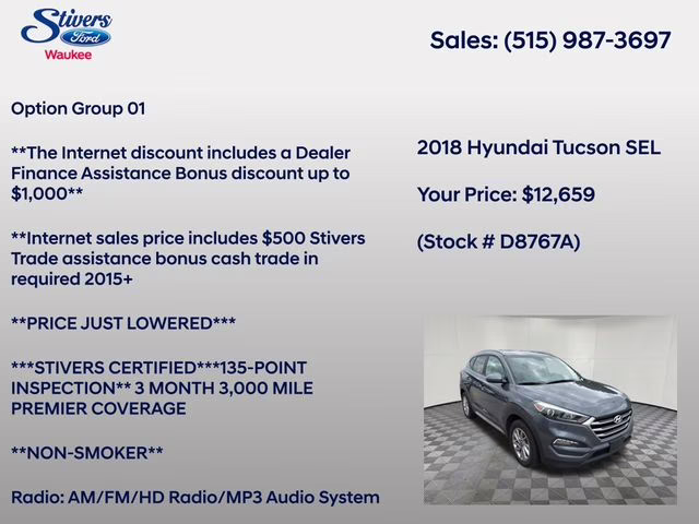2018 Coliseum Gray Hyundai Tucson SEL AWD SUV