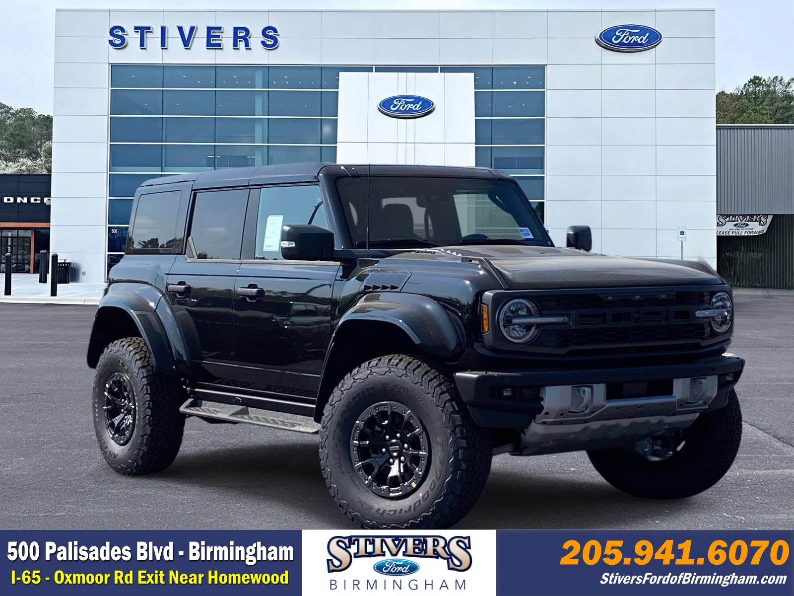 2026 Shadow Black Ford Bronco Raptor 4X4 SUV
